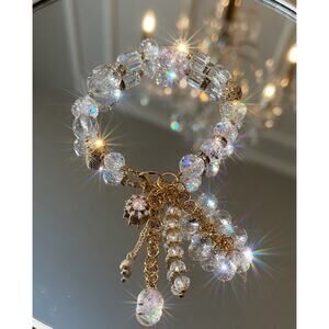 Swarovski Beaded Charm Bracelet